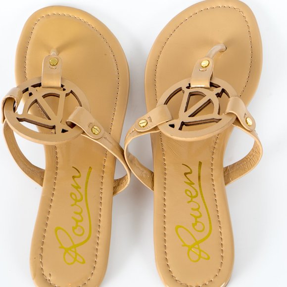 NWT Rowen Sagittarius Astrological flip flops- 10 - Picture 1 of 6